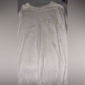 White champion long sleeve shirt size L